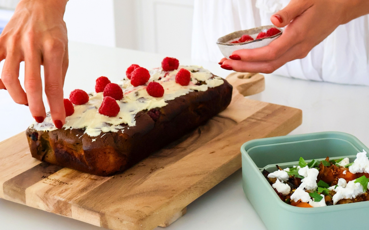 Lunch Box Series 27: Matcha Raspberry &  Banana Bread