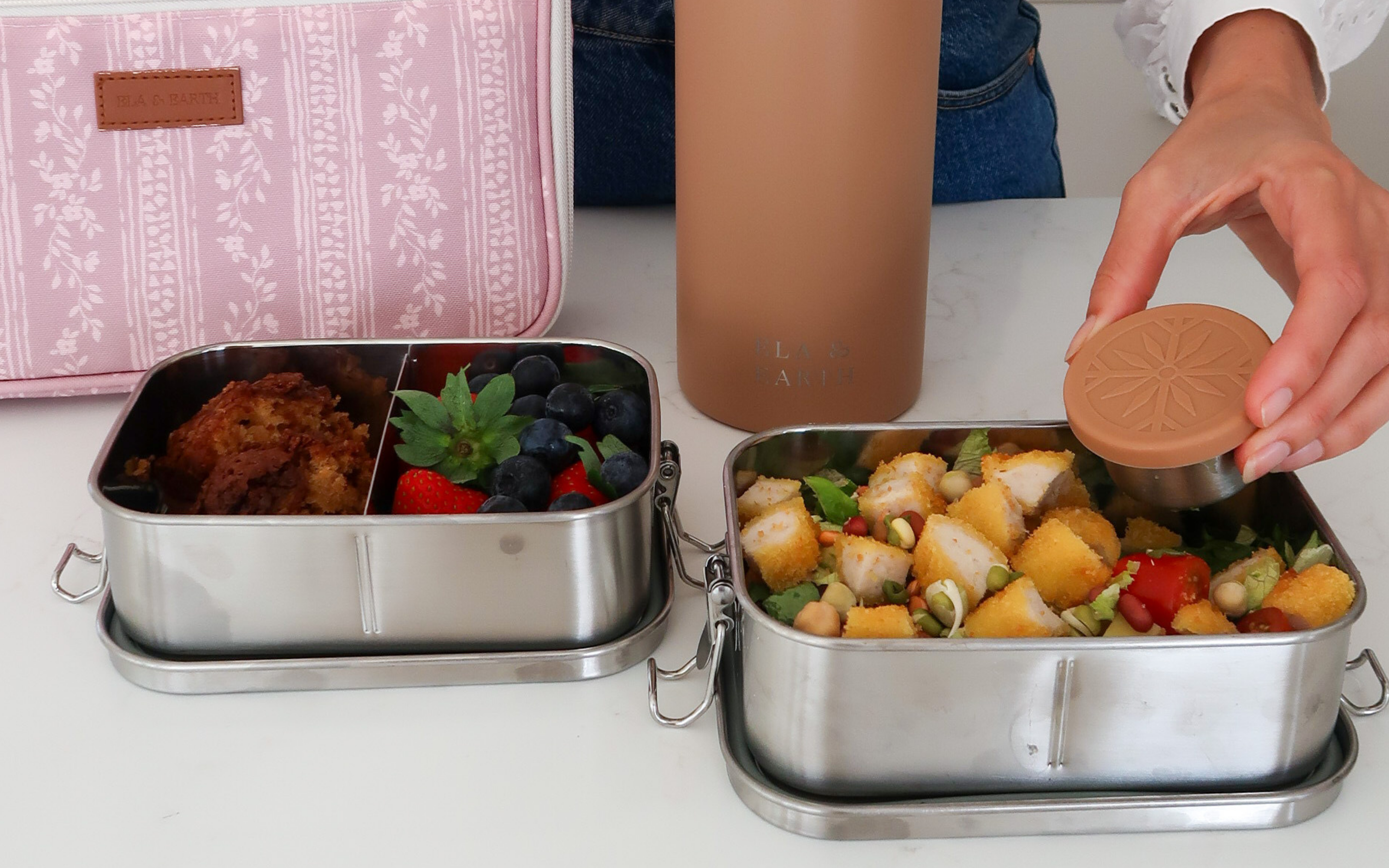 Lunch Box Series 11: Cinnamon Swirl Bread & Cripsy Chicken Caesar Salad