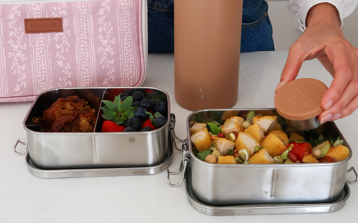 Lunch Box Series 11: Cinnamon Swirl Bread & Cripsy Chicken Caesar Salad