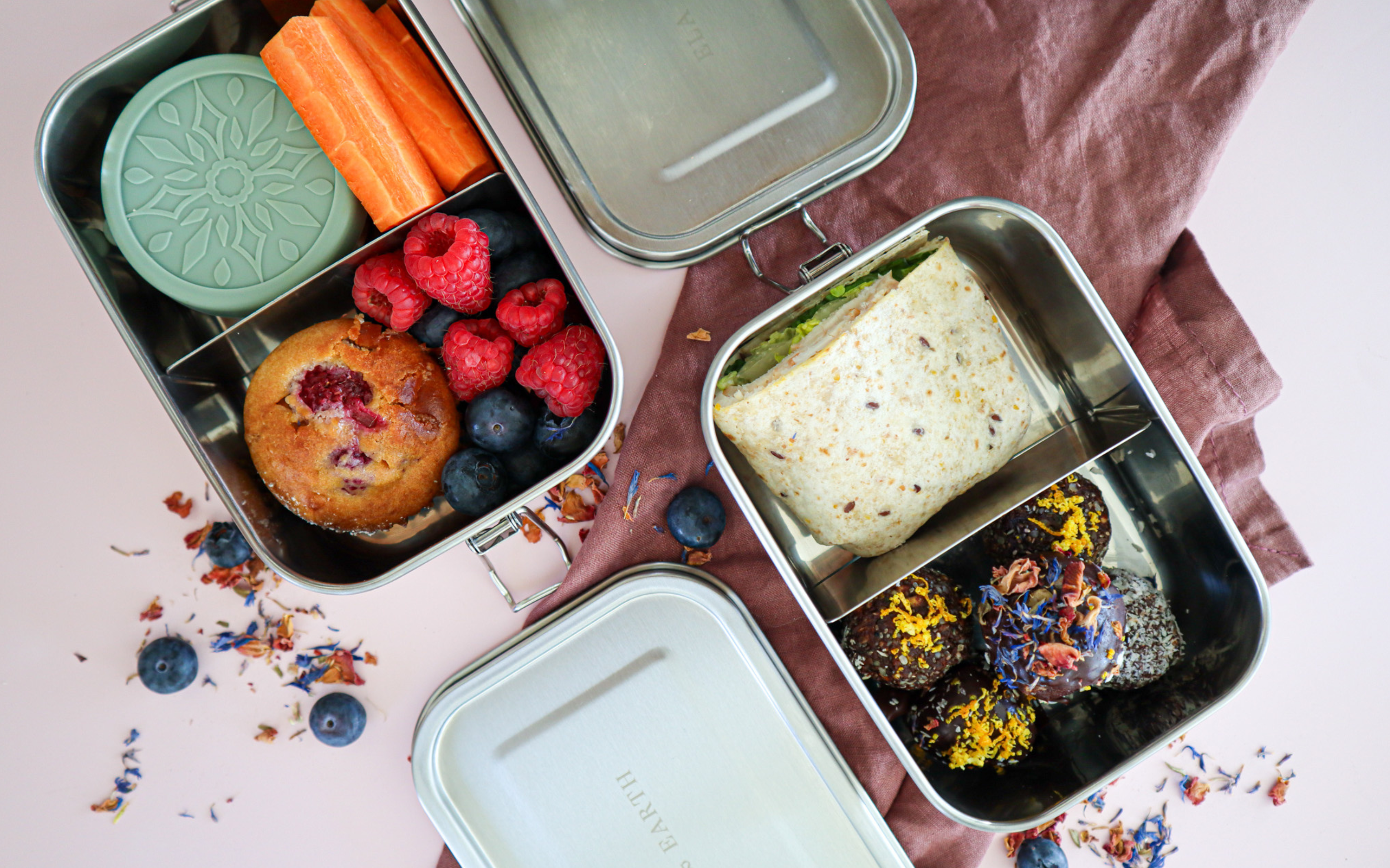 Lunch Box Series 5: White Choc Raspberry Muffins & Bliss Balls