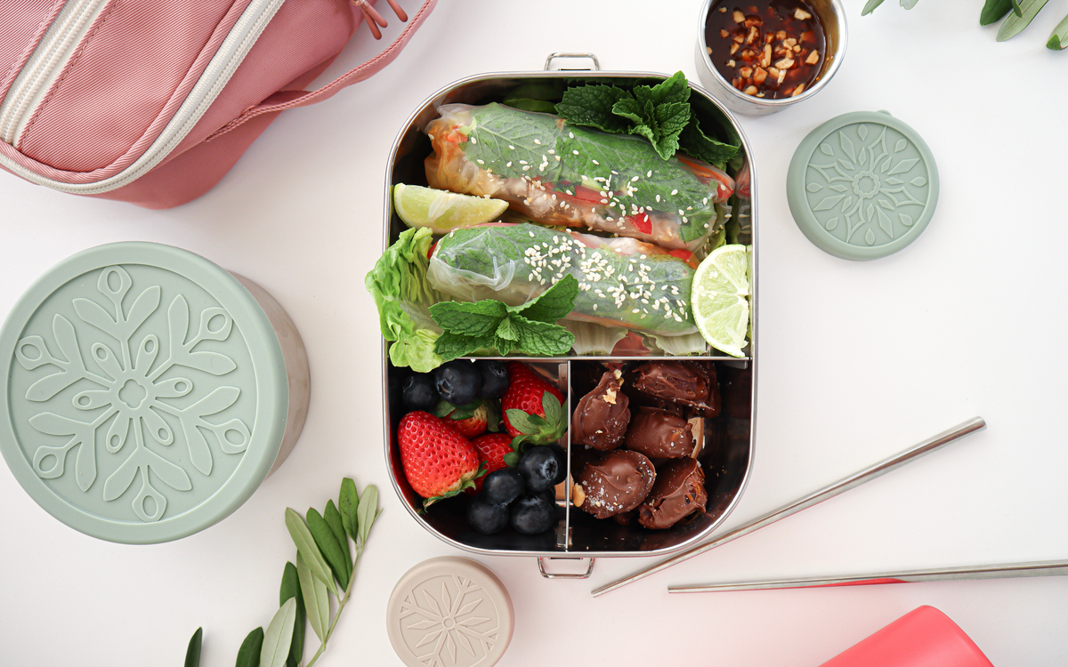 Lunch Box Series 1: Stuffed Dates & Rice Paper Rolls