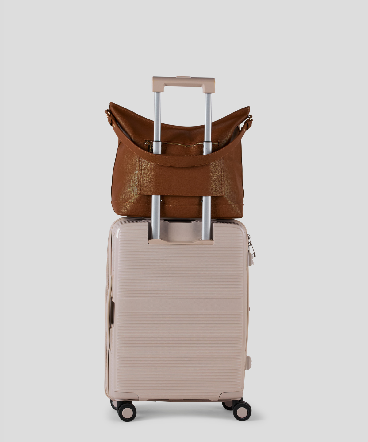 Caramel With Gold - Arden Insulated Slouch Bag [Small]