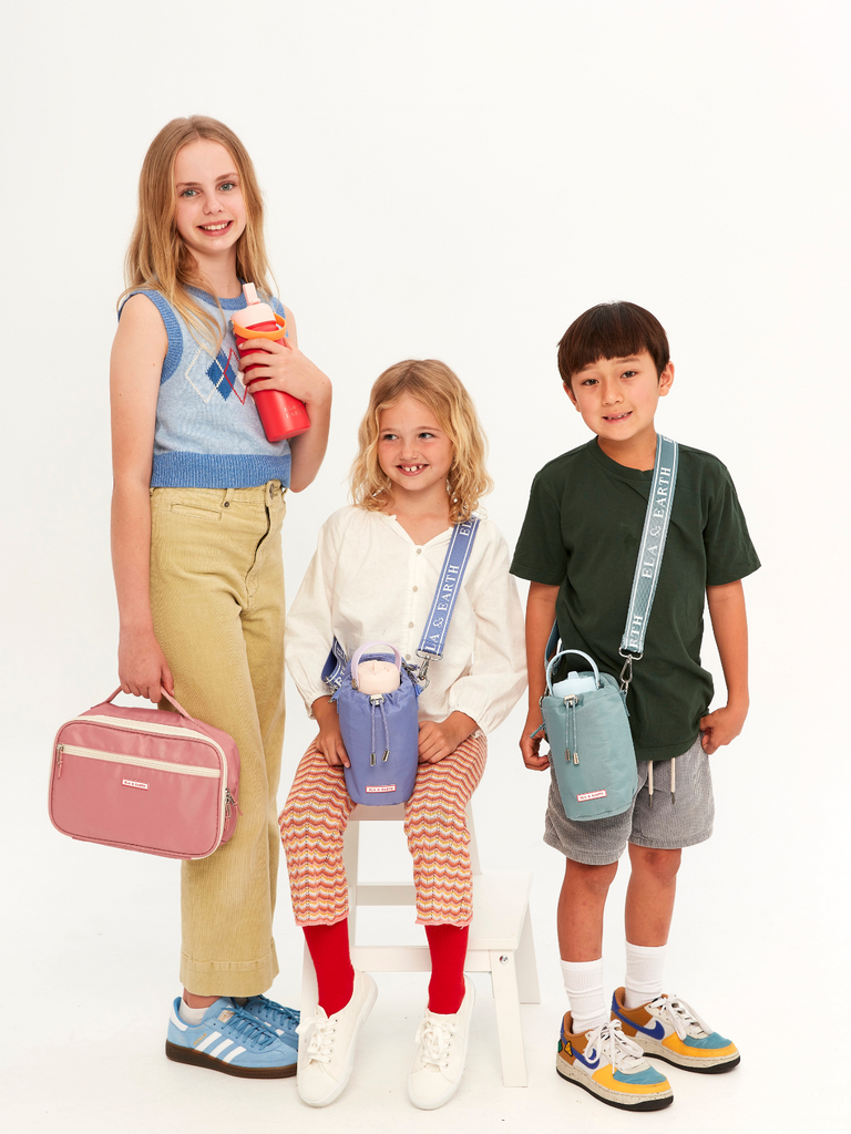 Kids Water Bottle Carrier - Ocean Blue 