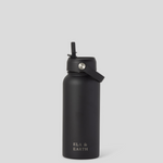 1 litre stainless steel water bottle - Black 
