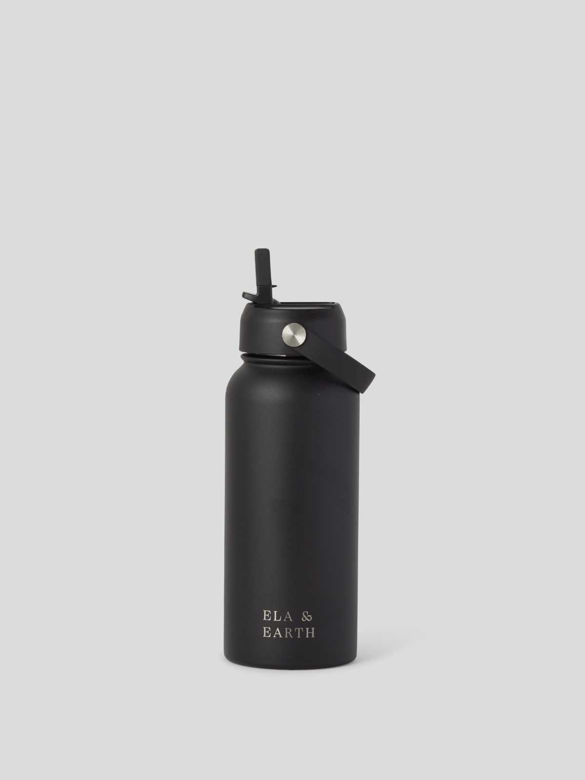 1 litre stainless steel water bottle - Black 