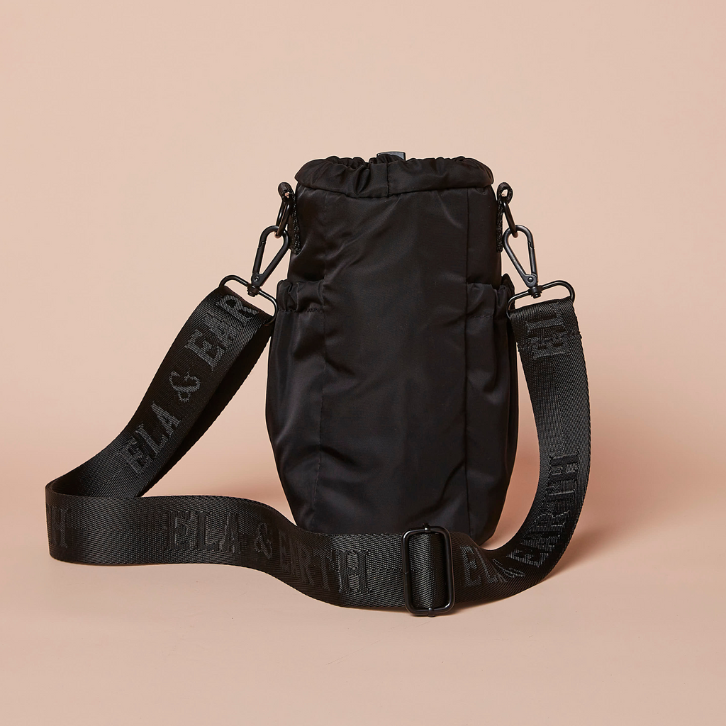 Black - Water Bottle Bag – Ela & Earth