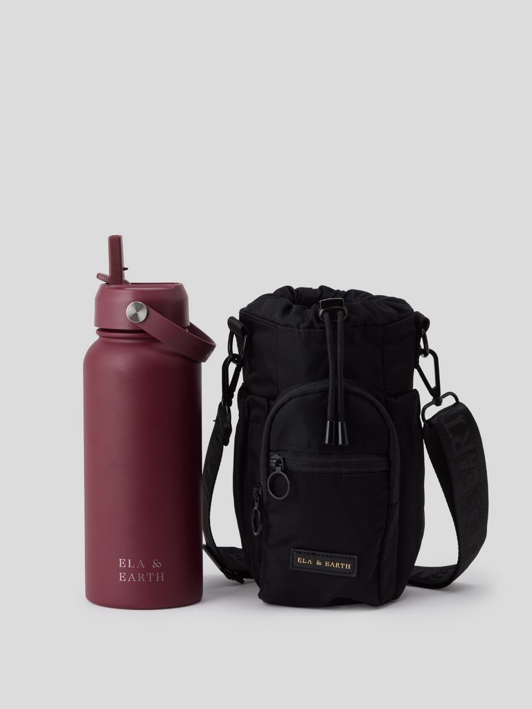 Water bottle bag and 1 litre water bottle
