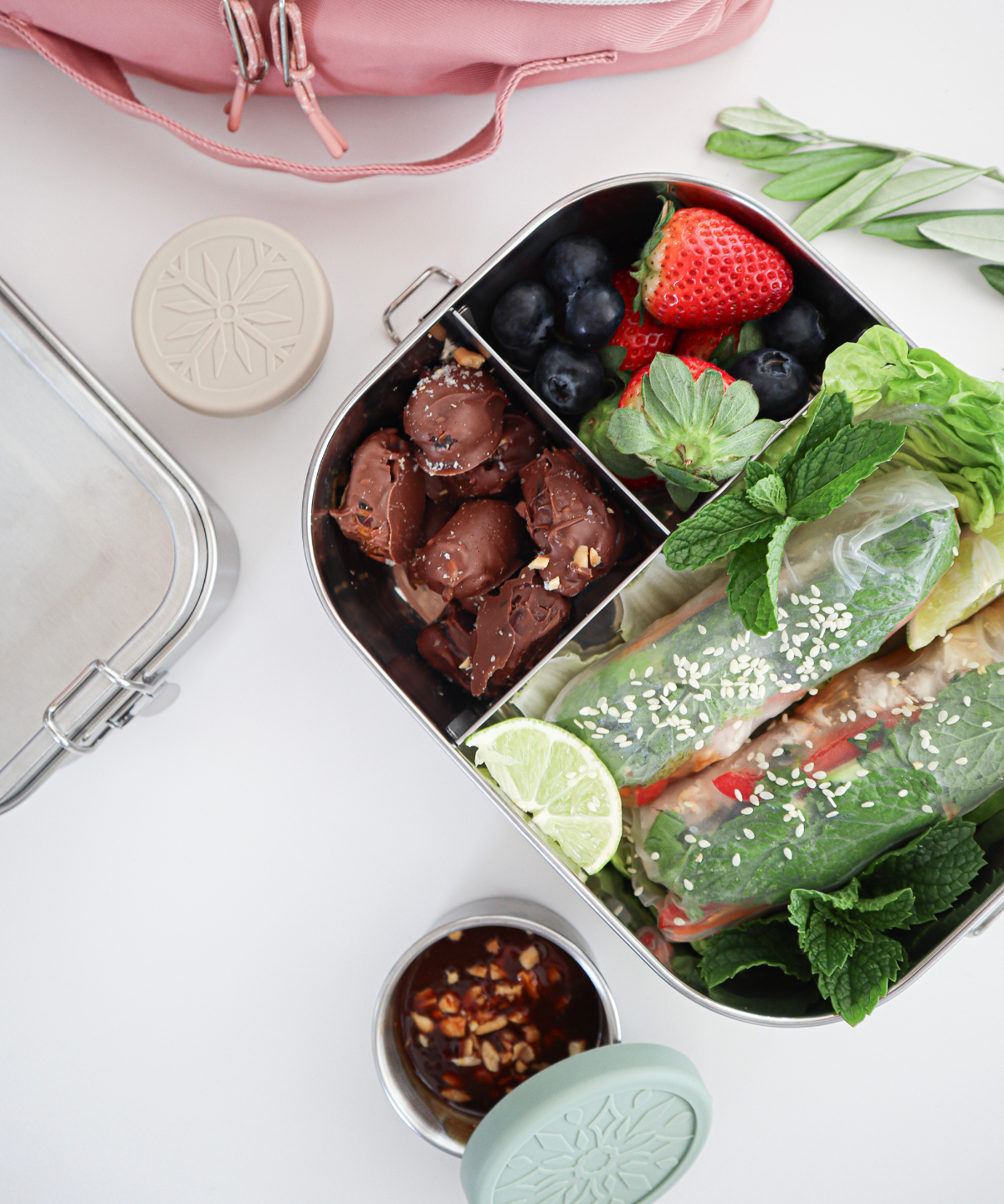 Stainless steel lunch container 