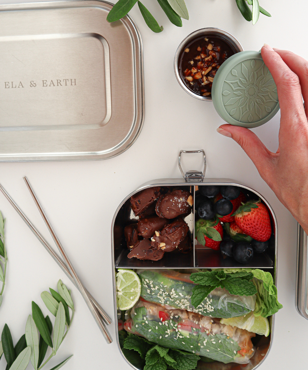 Stainless steel bento box