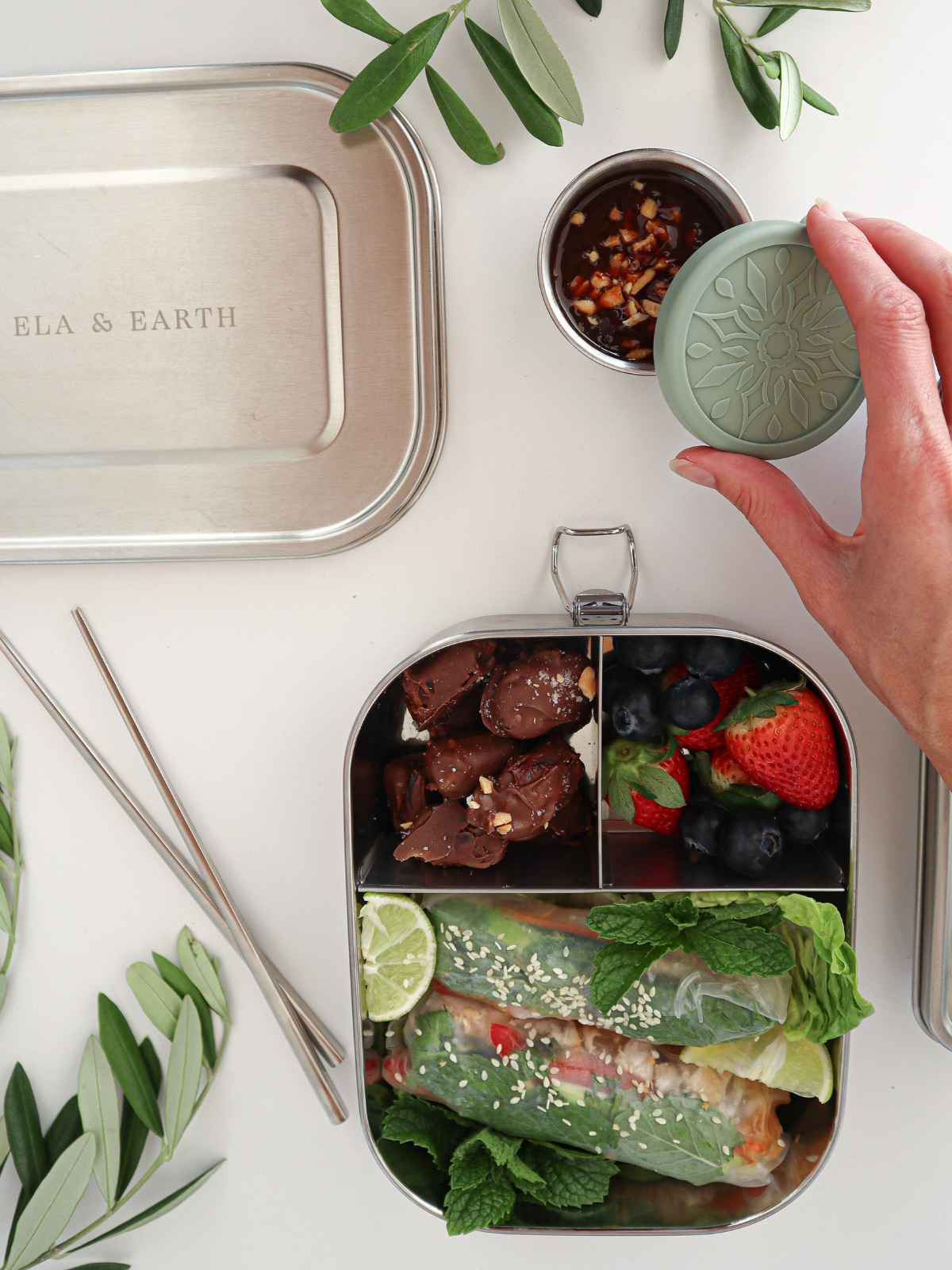 Stainless steel bento box