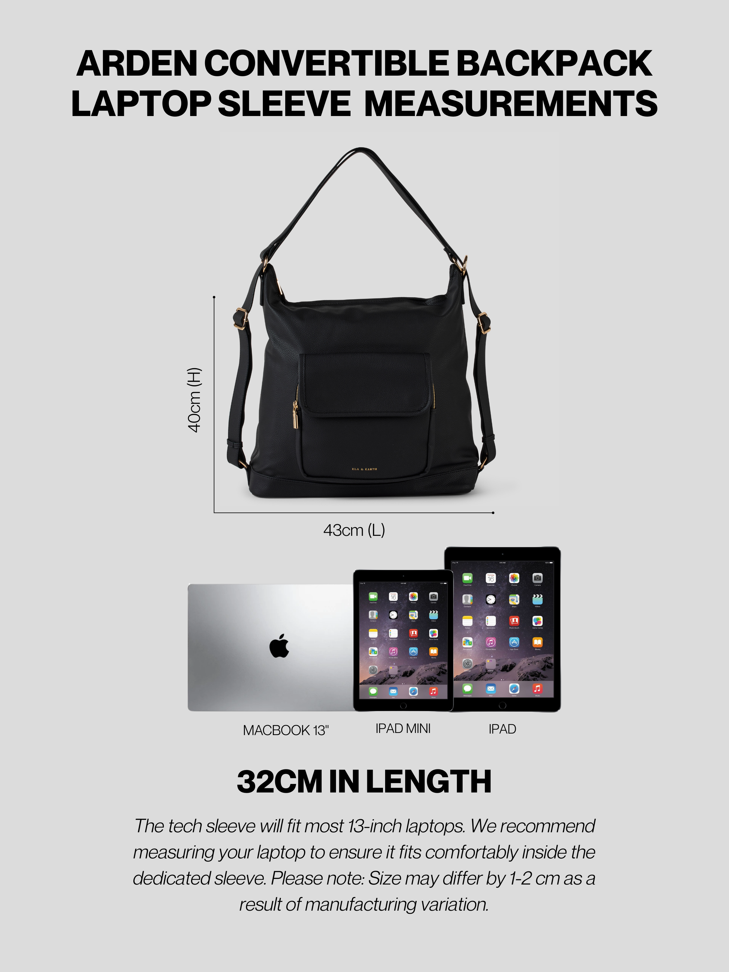 Spacious Backpack Dimensions 