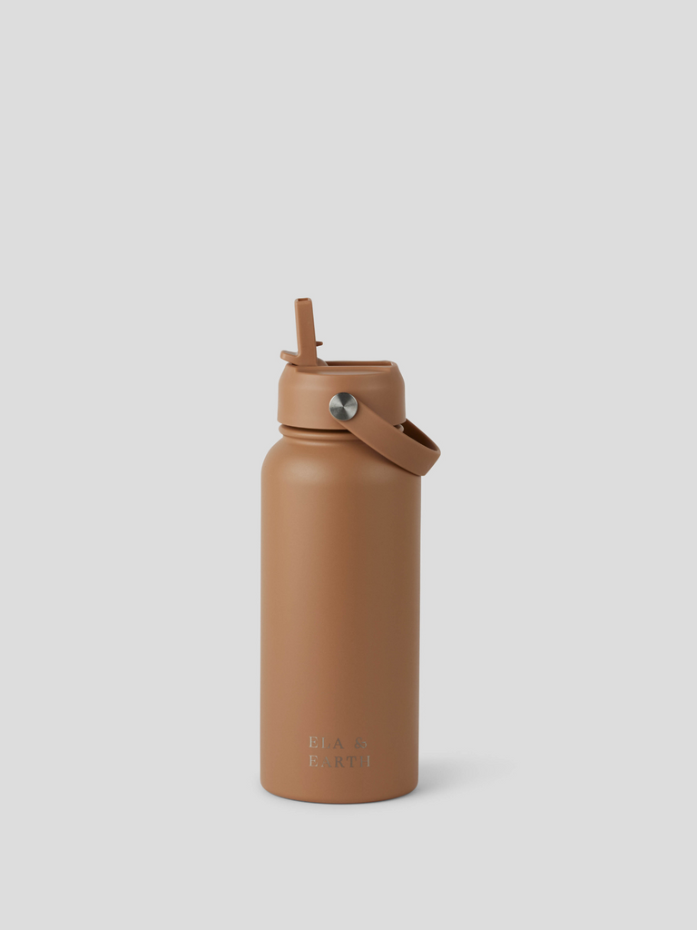 1 litre insulated water bottle - neutral