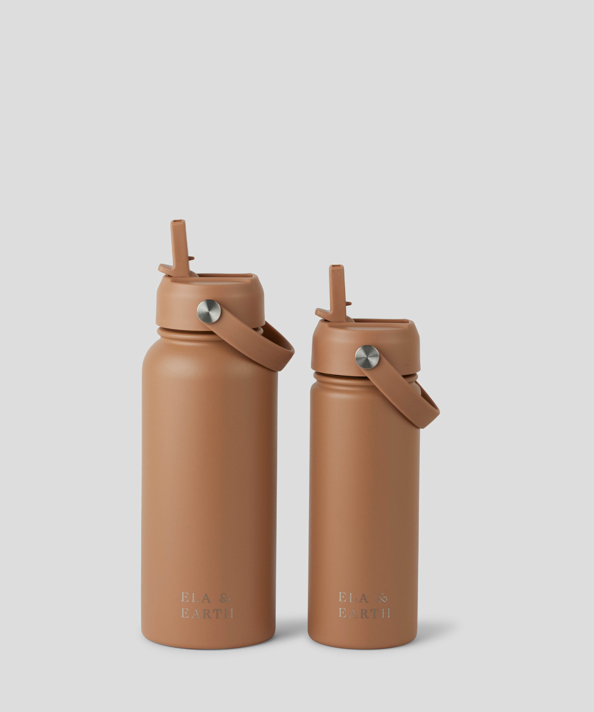 insulated water bottles - brown