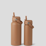 insulated water bottles - brown