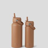insulated water bottles - brown