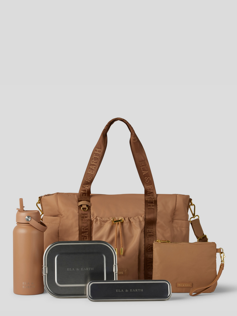 Tote bag set - Brown
