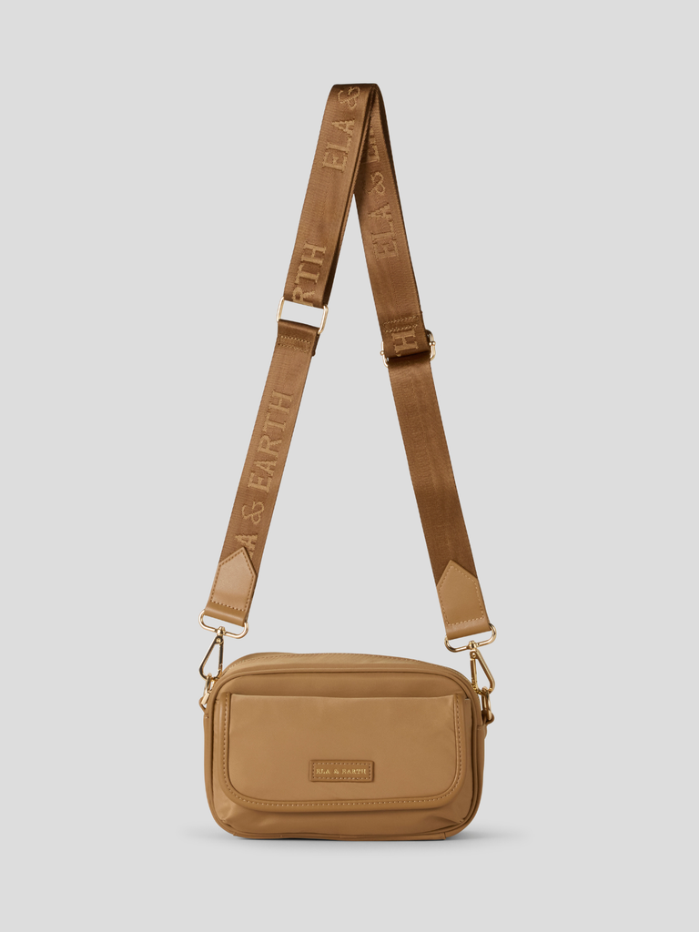 Womens Crossbody Bag - Biscuit 