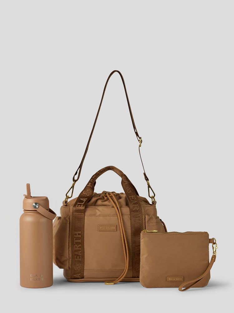 Biscuit Lunch Bucket Bag Set, including Water bottle, Lunch Bucket Bag and Medium Pouch 