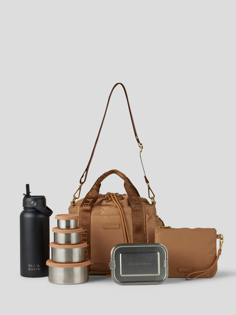 Insulated Lunch Bag Set - black