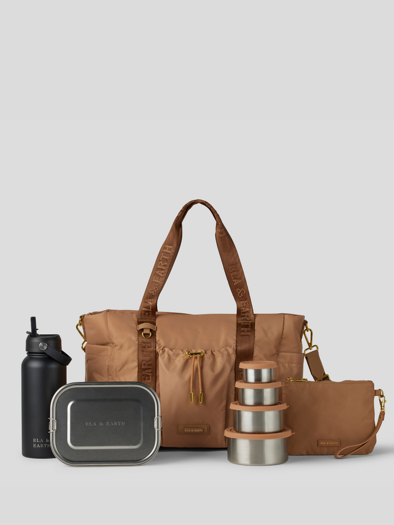 Insulated handbag bundle - black