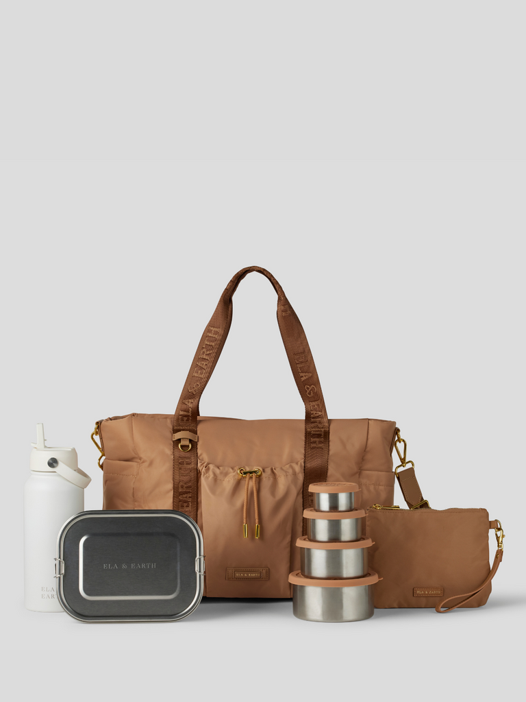 Insulated handbag bundle - white 