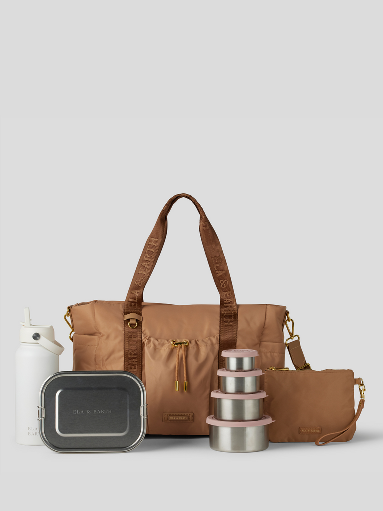 Insulated handbag bundle - white