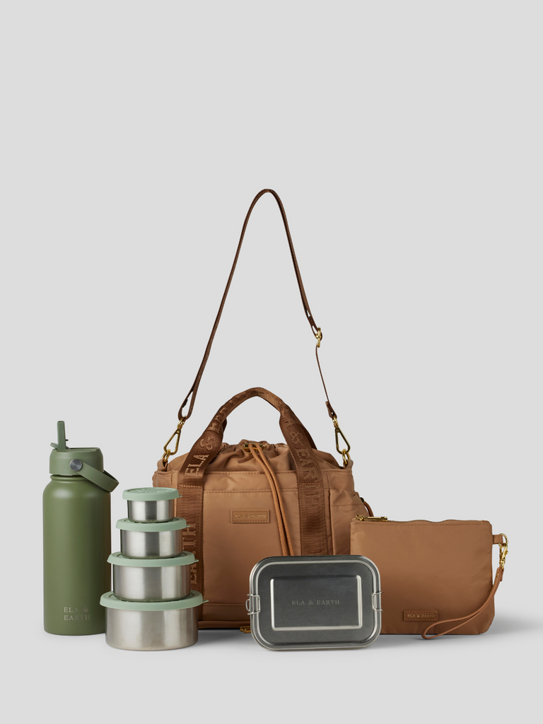 Insulated Lunch Bag Set - green