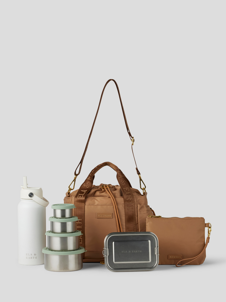 Insulated Lunch Bag Set - white 