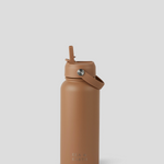 insulated water bottle - tan 