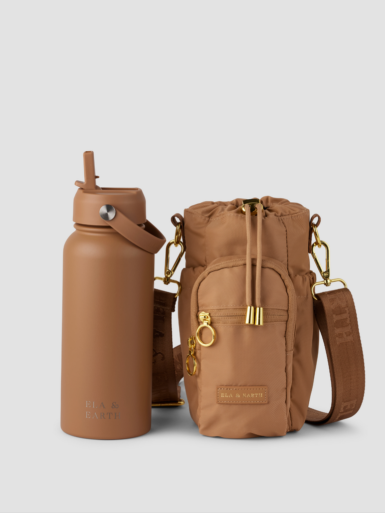 Water bottle bag and 1 litre water bottle