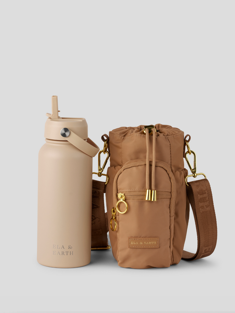 Water bottle bag and 1 litre water bottle
