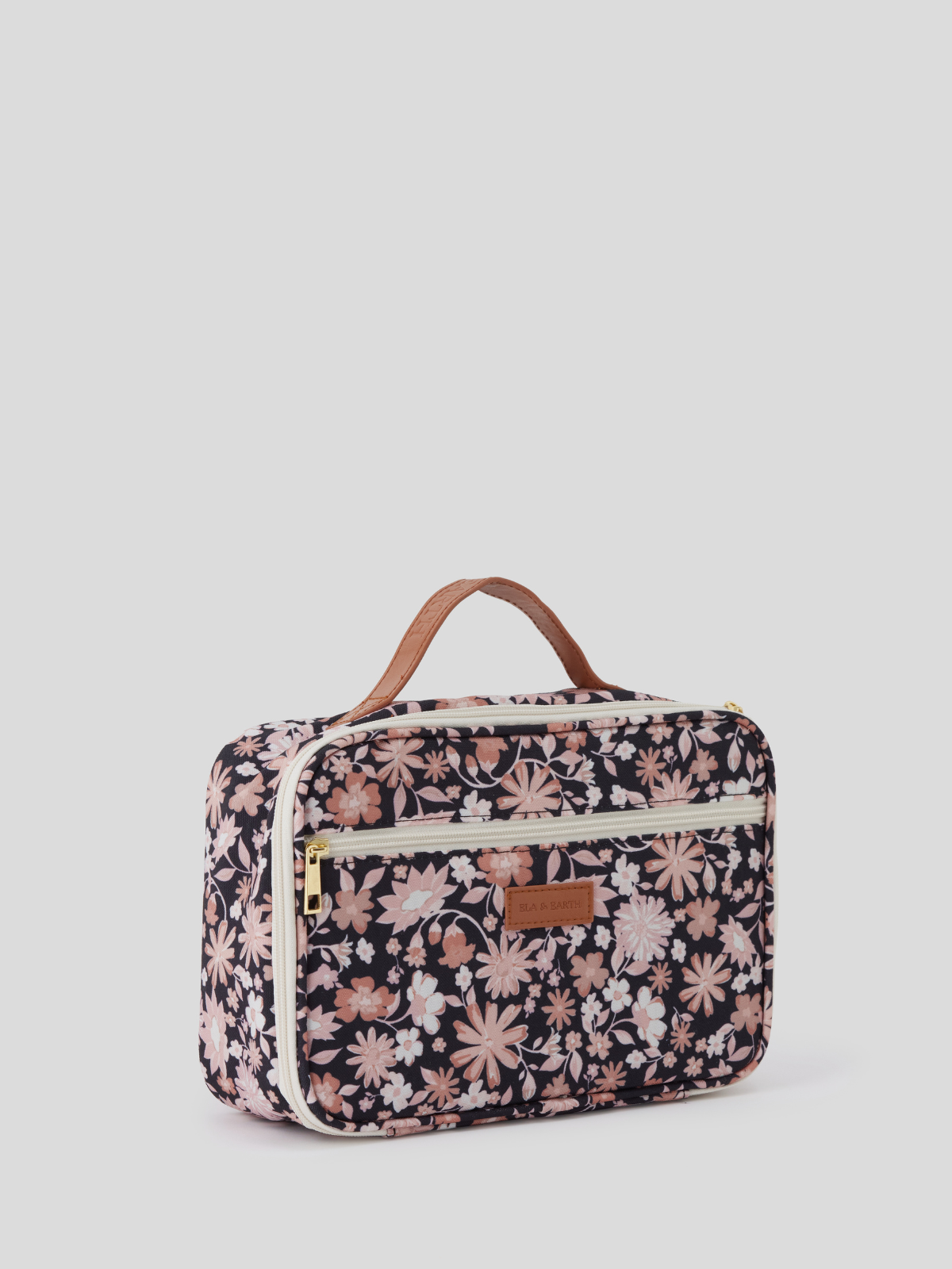 Black Bontanica kids insulated lunch bag