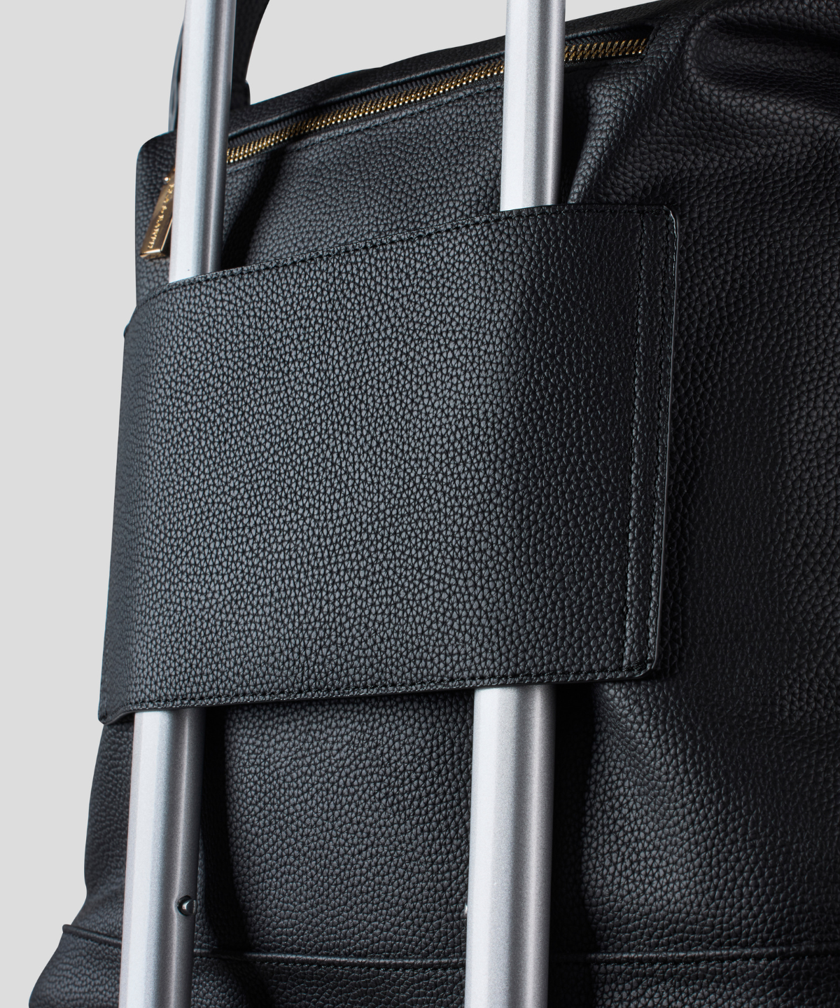 Vegan Leather Backpack - Black 