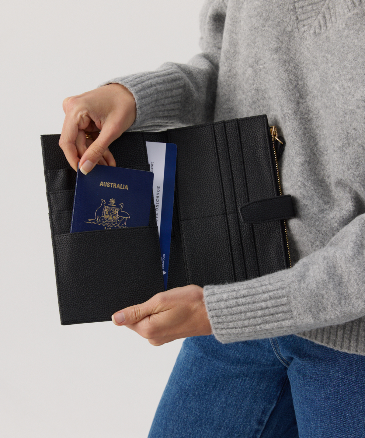 Family Travel Essentials - Black With Gold 