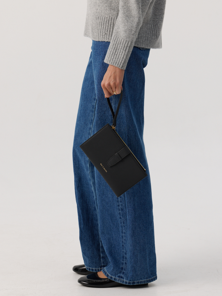 Trending Passport Holder -  Black With Gold 