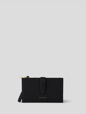 Family Passport Wallet - Black With Gold 