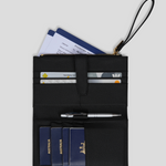 Family Trip Wallet - Black With Gold 