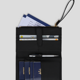 Family Trip Wallet - Black With Gold 