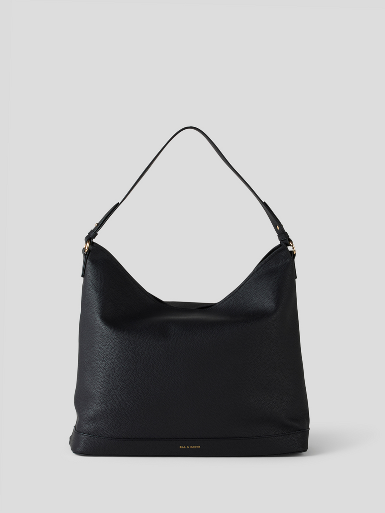 Large Insulated Slouch Bag - Black 