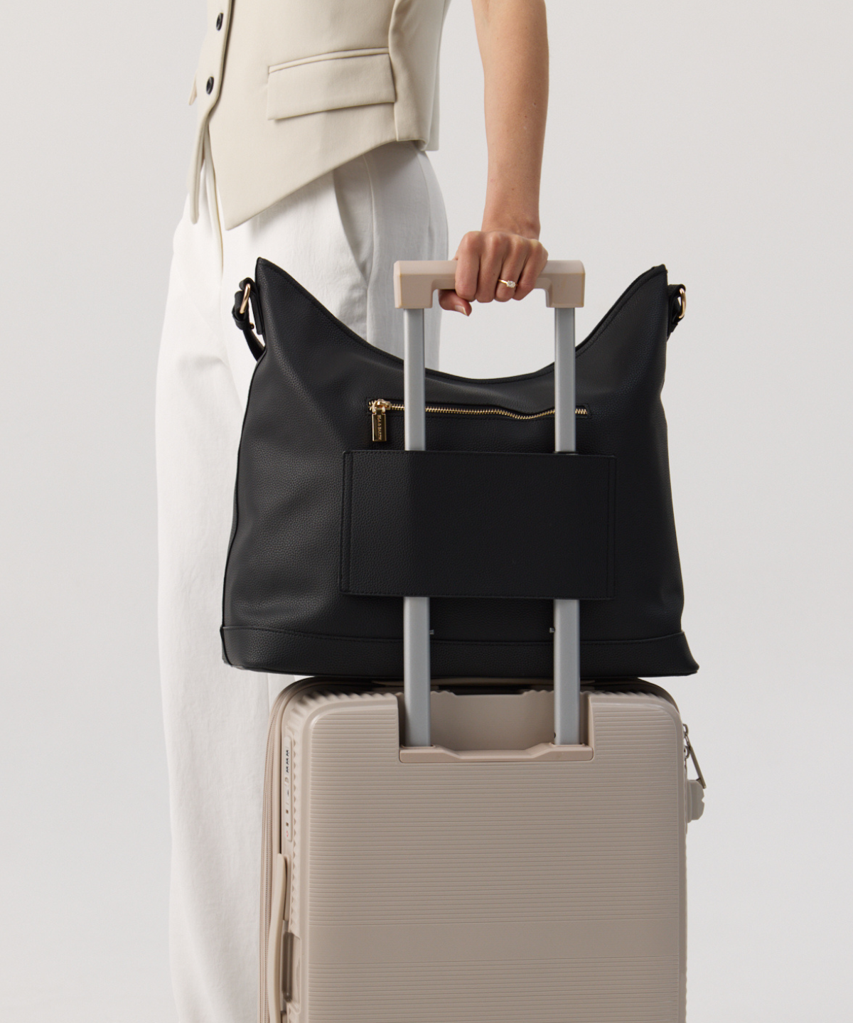 Oversized Slouch Bag - Black