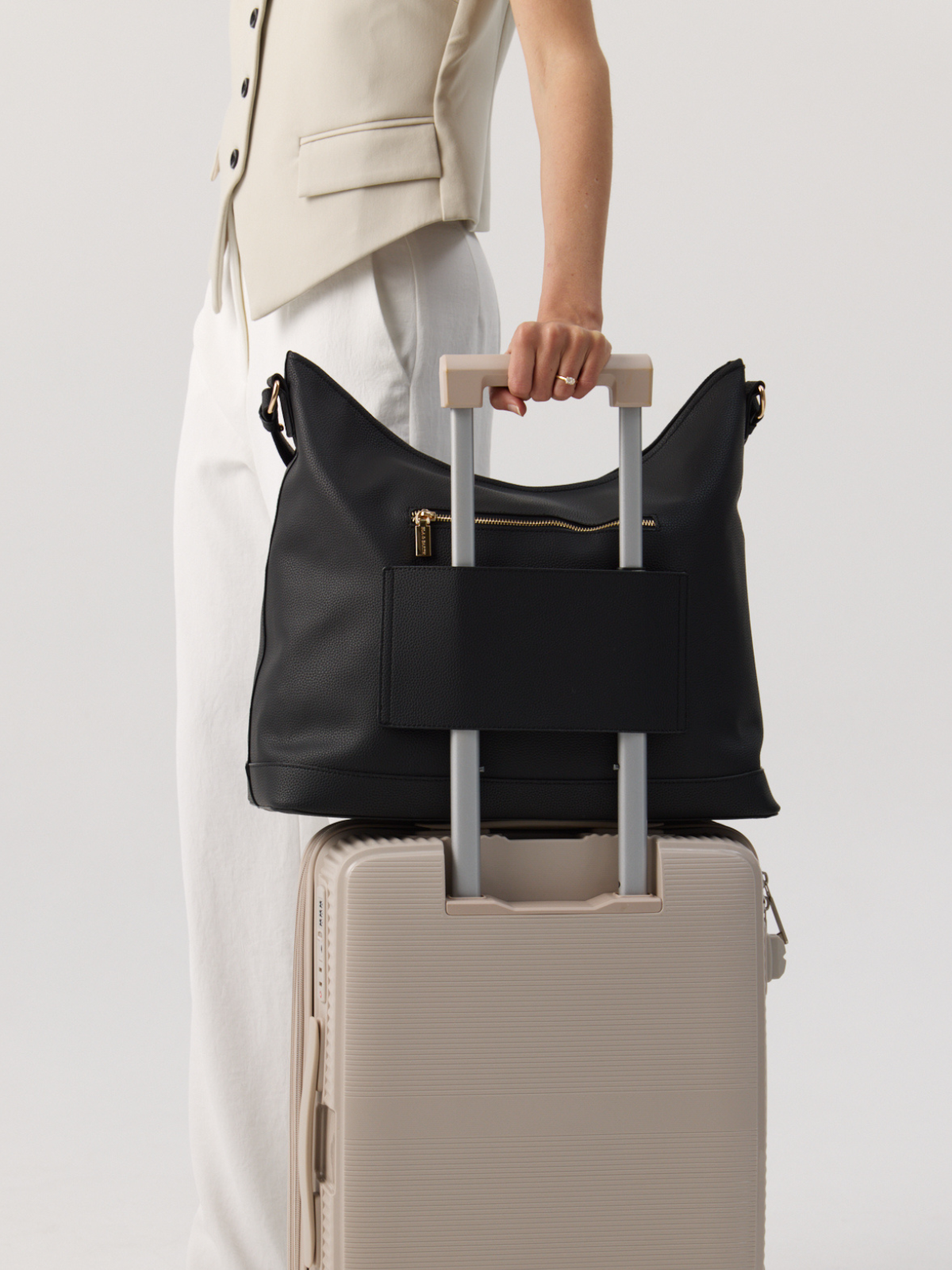 Oversized Slouch Bag - Black