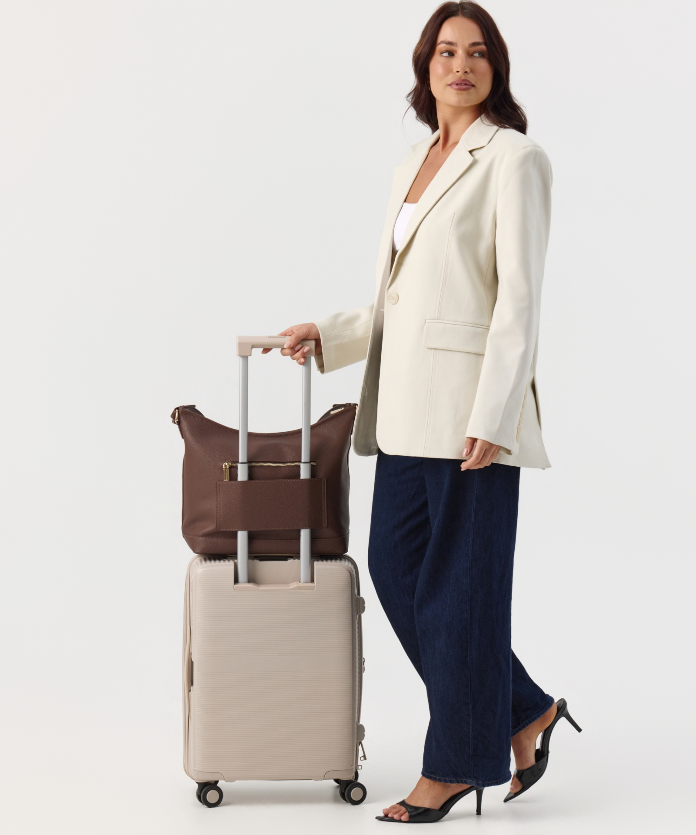 Chocolate - Arden Insulated Slouch Bag [Small]