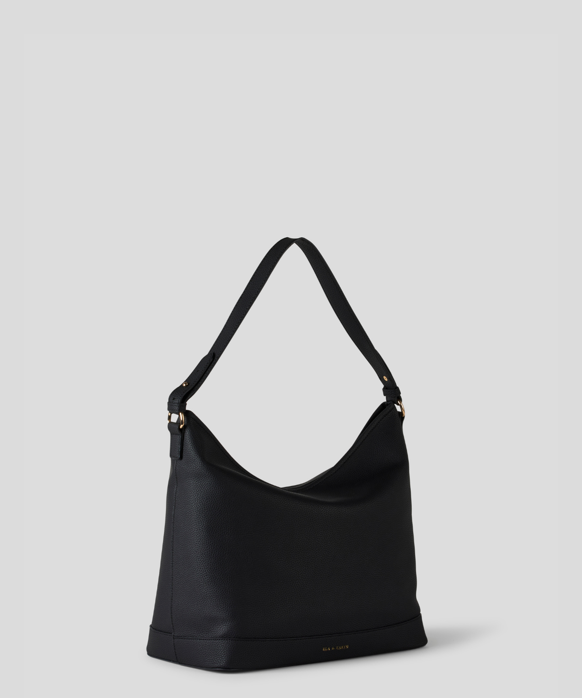 Elegant Small Slouch Bag - Black
