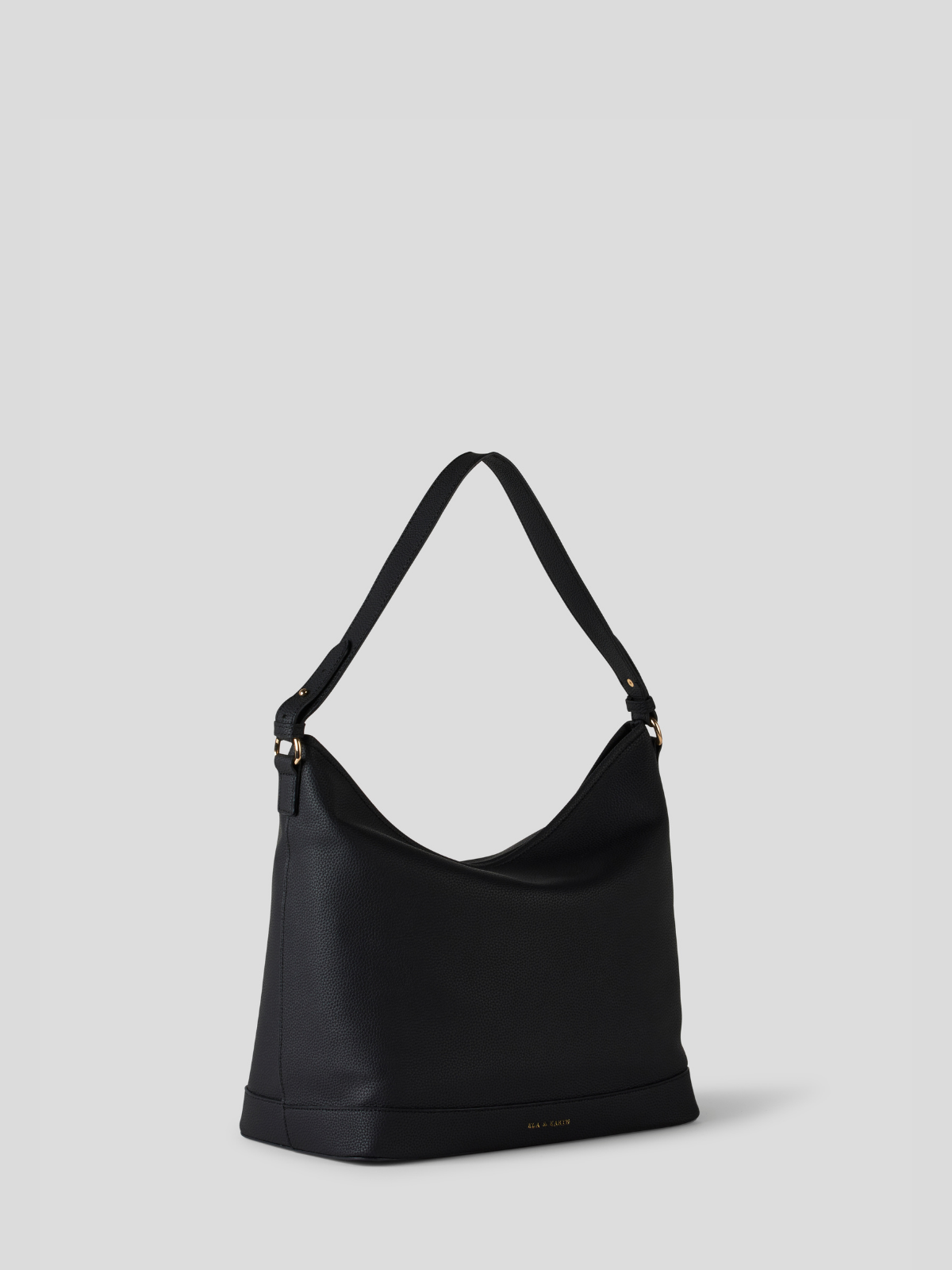 Elegant Small Slouch Bag - Black