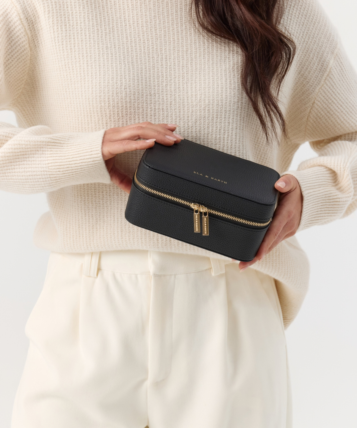 Black With Gold - Arden Jewellery Case [Large]