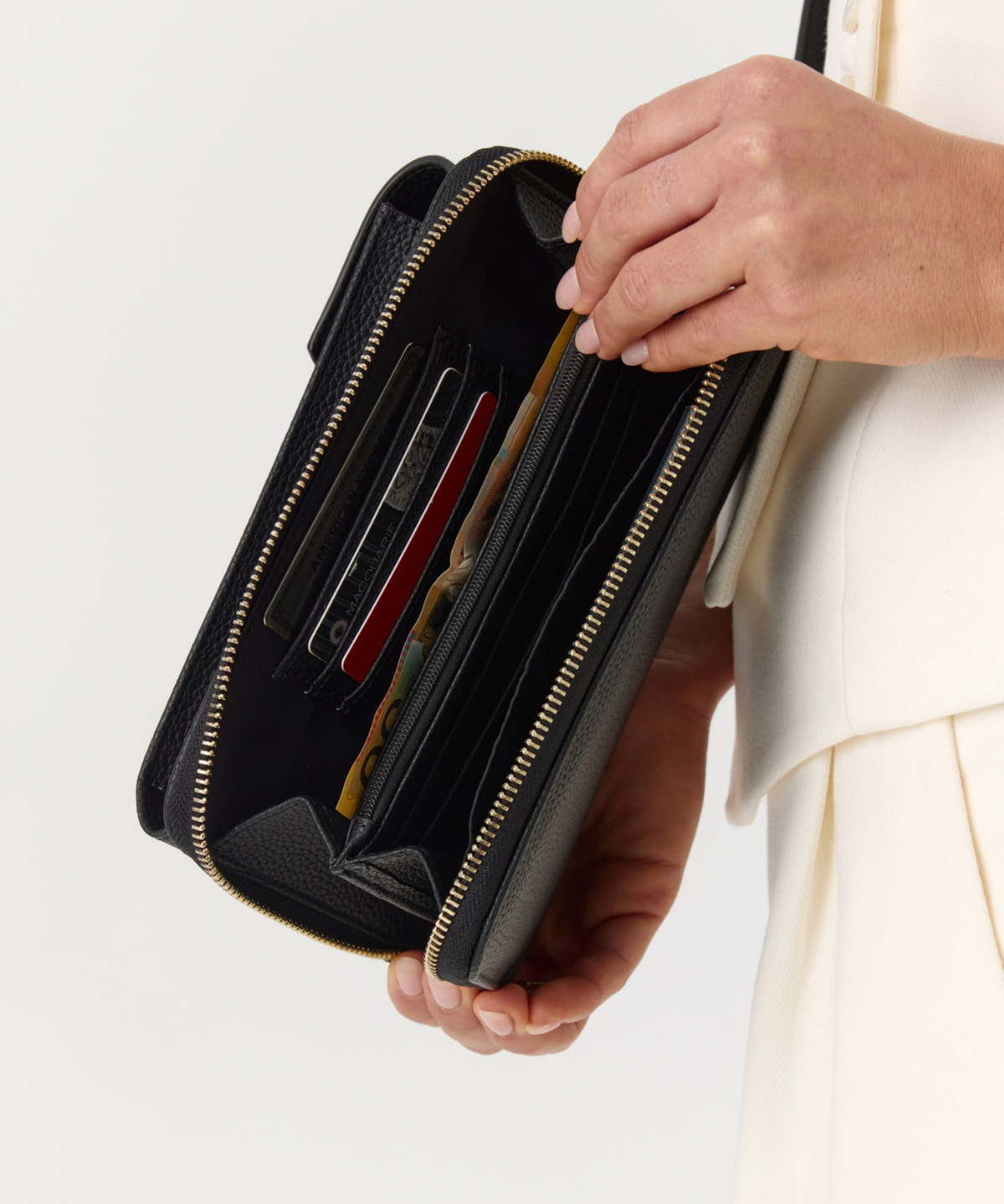 Black With Gold - Arden Phone Bag