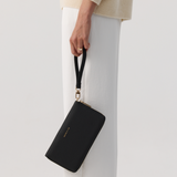 Lightweight Passport Case - Black With Gold 