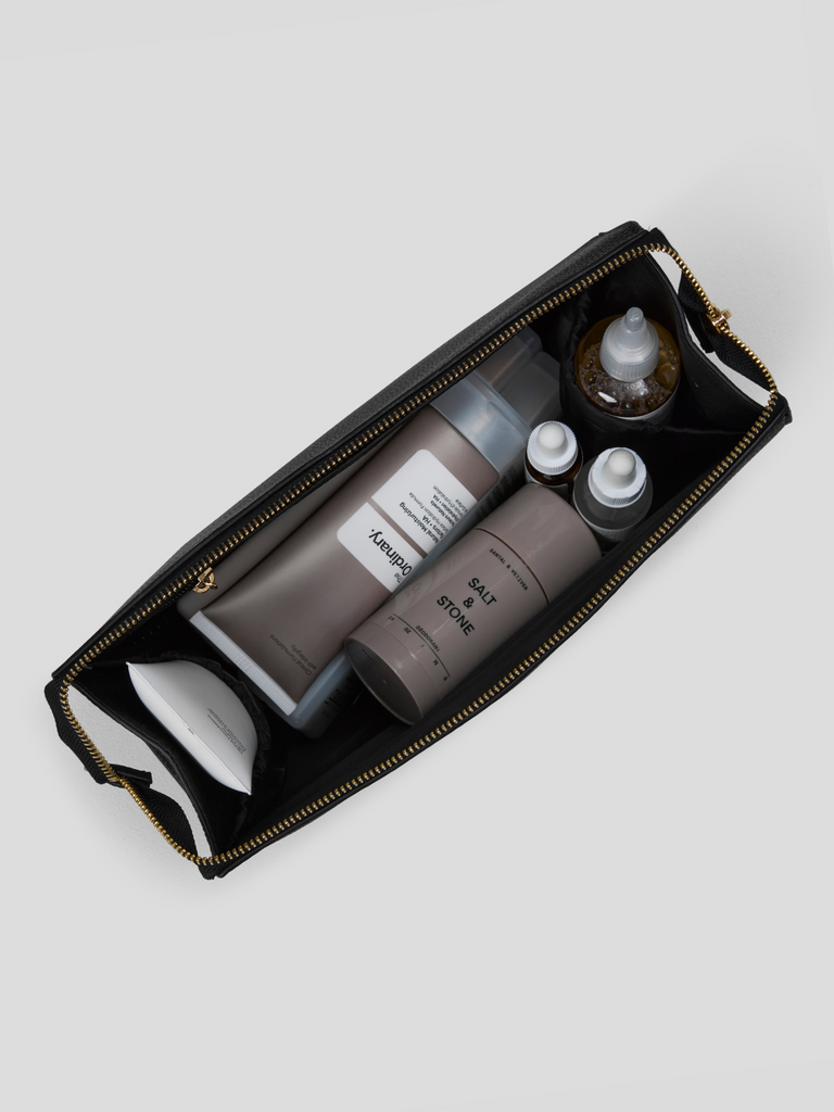 Spacious Toiletries Pouch - Black