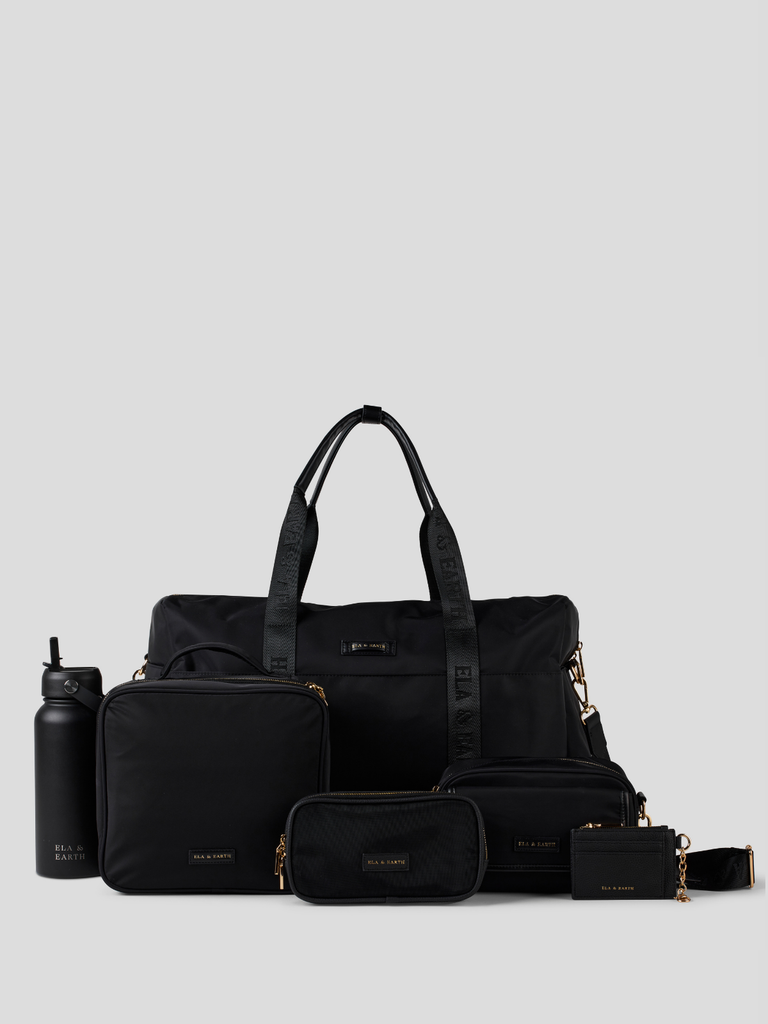 Deluxe Travel Weekender Set - Black 