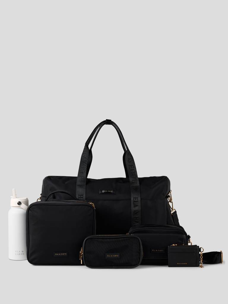 Deluxe Travel Set - Black With Gold 